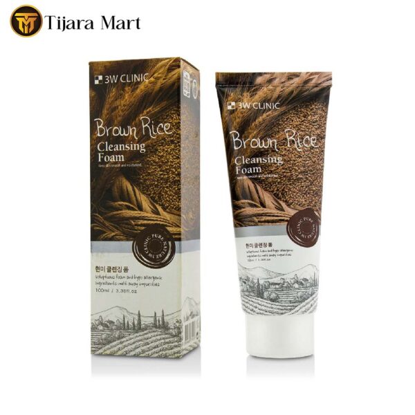 3W Clinic Brown Rice Cleansing Foam 100 ml