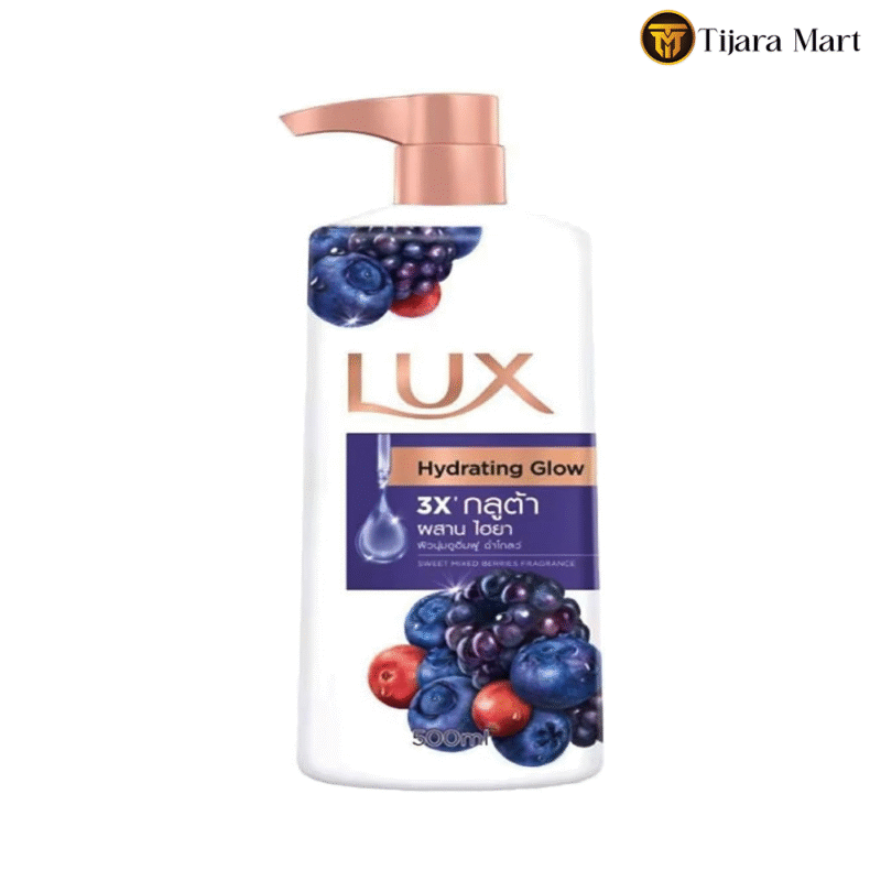 LUX Body Wash Hydrating Glow Sweet Mixed Berries Fragrance - 500ml