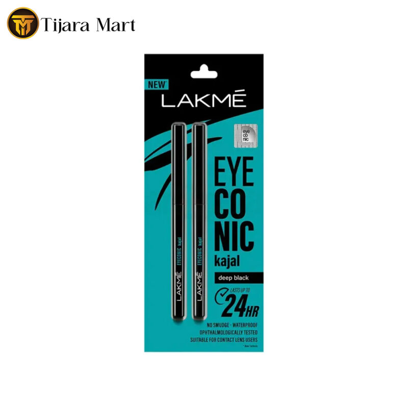 Lakme 9to5 Eyeconic Kajal Twin Pack - Deep Black