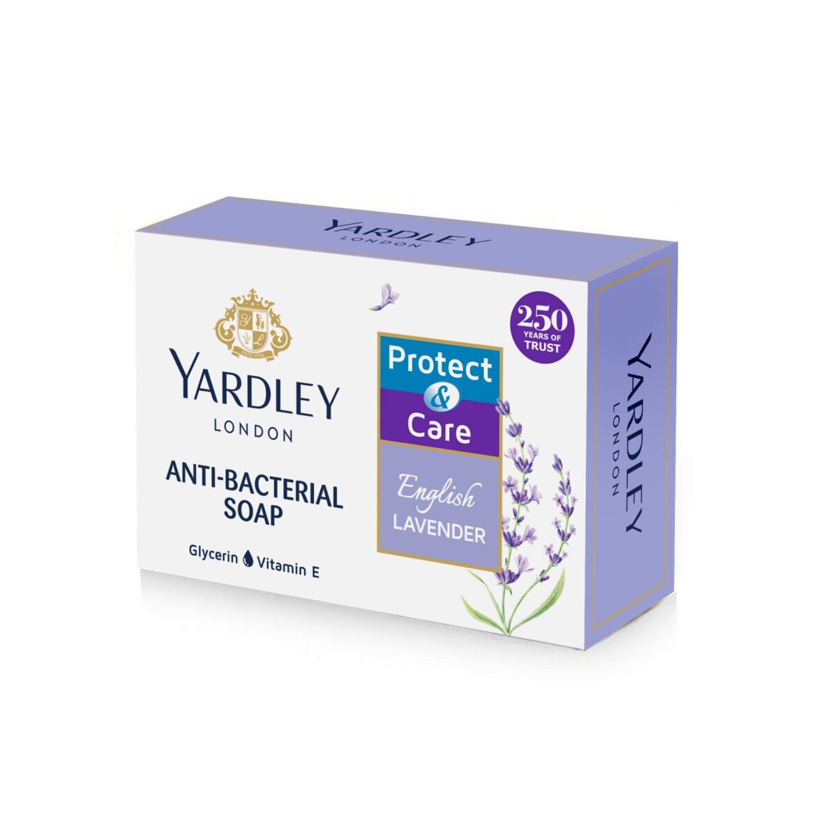 Yardley London Anti-Bacterial Soap, English Lavender, 100g