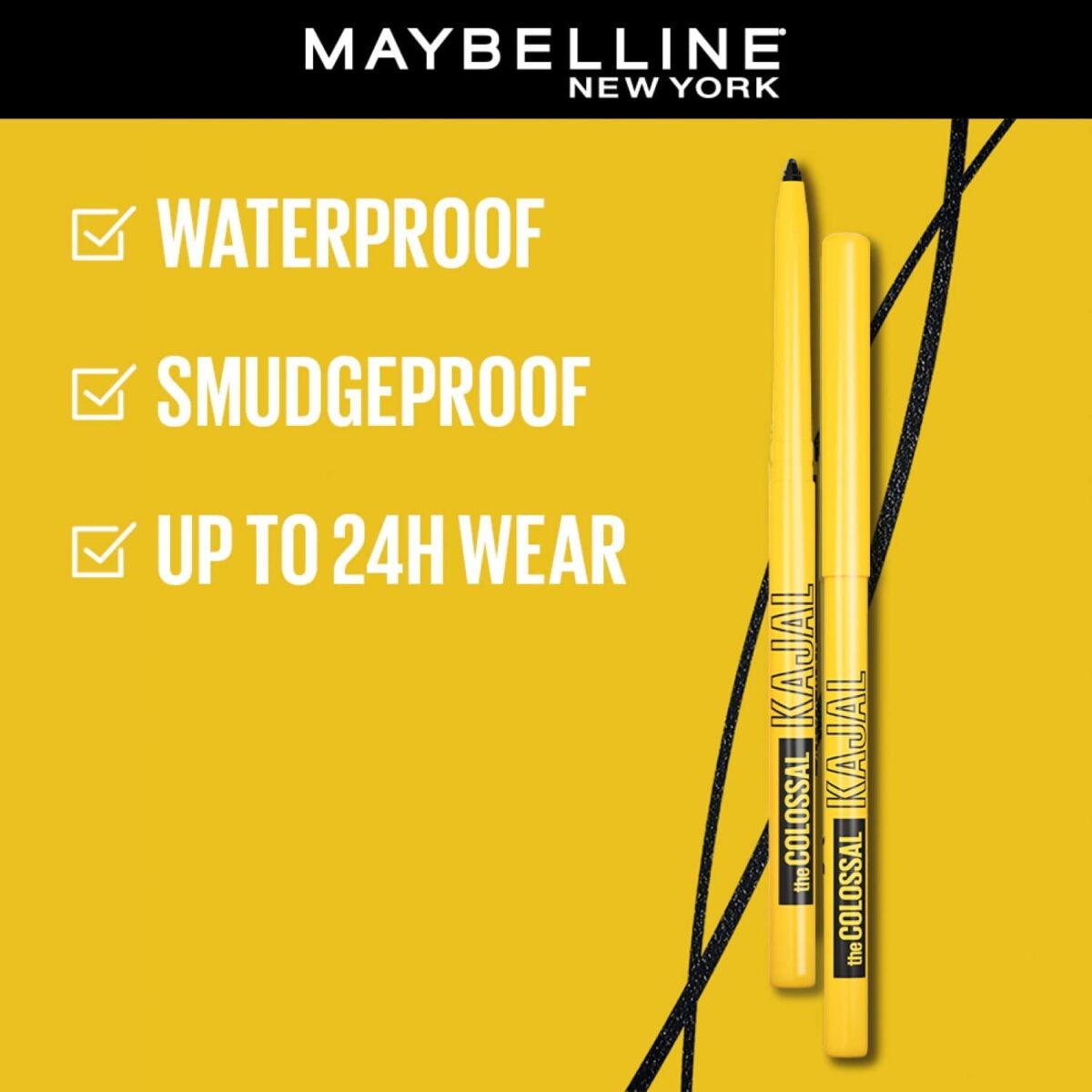 Maybelline The Colossal Kajal Deep Black 0.35g - Image 2