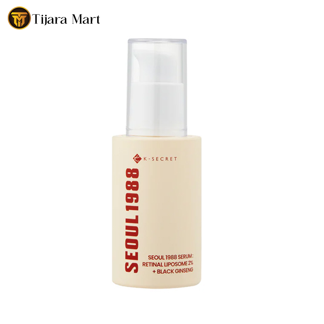 K-SECRET Seoul 1988 Serum _ Retinal Liposome 2% + Black Ginseng 30 ml K-SECRET Seoul 1988 Serum : Retinal Liposome 2% + Black Ginseng 30 ml - Image 1