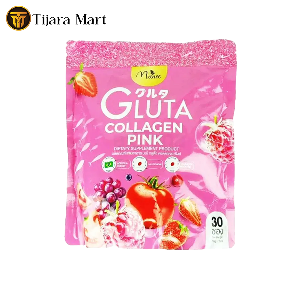 Manee Gluta Collagen Pink Juice_ Manee Gluta Collagen Pink Juice 1 x 30's Pack - Image 1